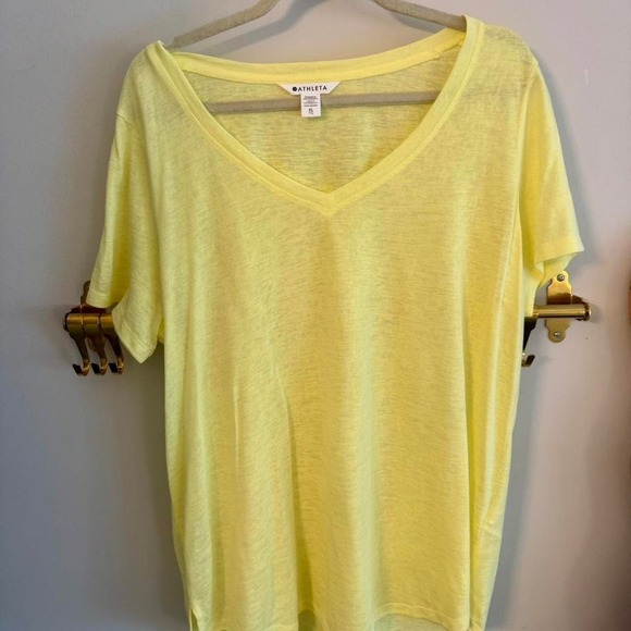 Athleta Tops - Yellow Athleta T-shirt brand new